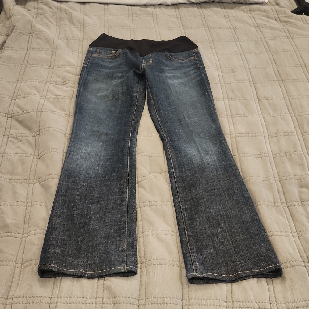 Citizens Of Humanity Dark Blue Flare Maternity Jeans Size 29!